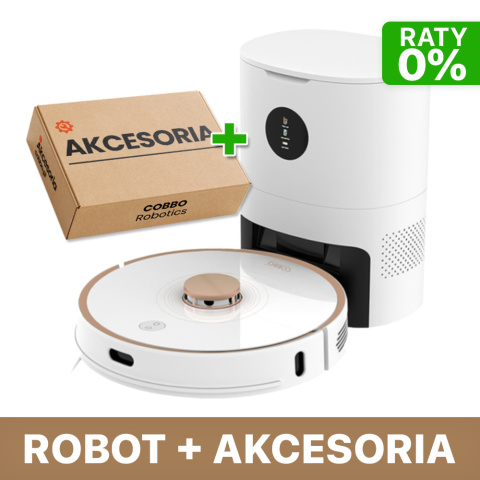 Robot odkurzająco-mopujący COBBO PRO 27 UV + Pakiet akcesoriów na 2 lata Robot odkurzająco-mopujący COBBO PRO 27 UV + Pakiet akcesoriów na 2 lata