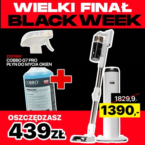 Odkurzacz pionowy bezprzewodowy COBBO G7 PRO