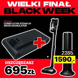 Odkurzacz pionowy z funkcją pary COBBO ULTRA STEAM UV