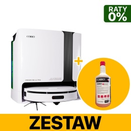 Robot odkurzająco-mopujący COBBO PRO 28 3D ULTRA + Płyn do robotów sprzątających ze stacją samoczyszczącą 1000ml