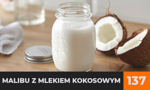 Malibu z mlekiem kokosowym
