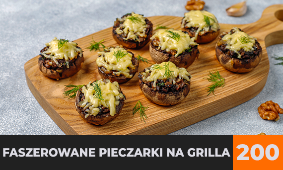 Faszerowane pieczarki na grilla
