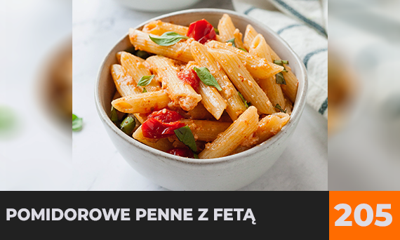 Pomidorowe penne z fetą