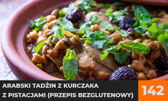 Arabski Tadżin z kurczaka z pistacjami (przepis bezglutenowy)