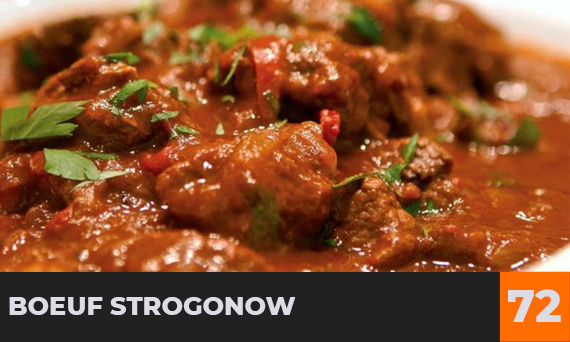 Boeuf Strogonow