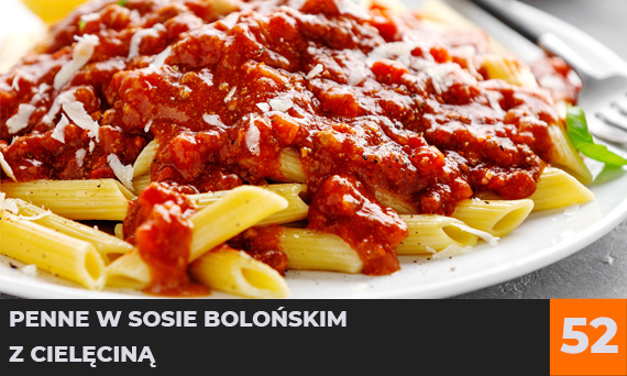 Penne w sosie bolońskim z cielęciną
