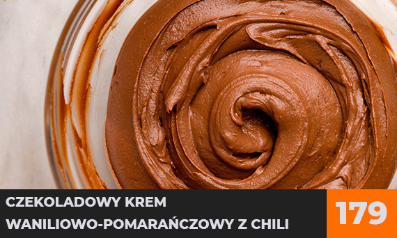 Czekoladowy krem waniliowo-pomarańczowy z chili