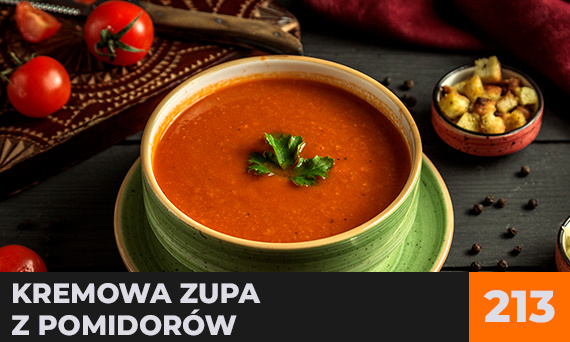 Kremowa zupa z pomidorów