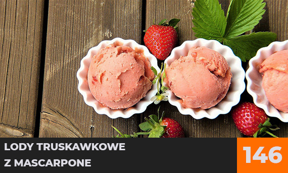 Lody truskawkowe z mascarpone