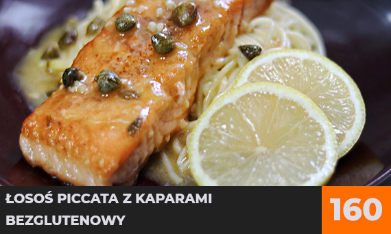 Łosoś piccata z kaparami bezglutenowy