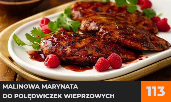 Malinowa marynata do polędwiczek wieprzowych