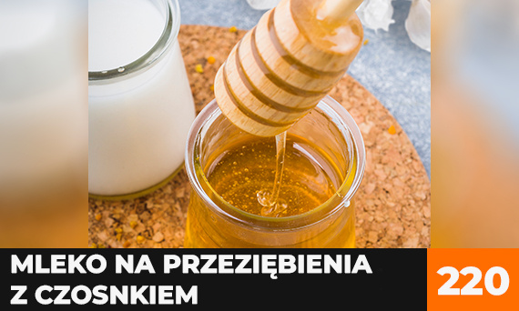 Mleko na przeziębienia z czosnkiem