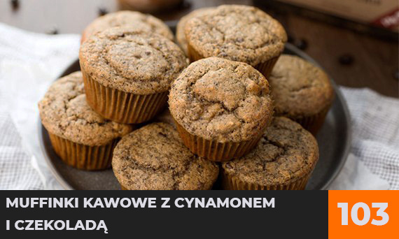Muffinki kawowe z cynamonem i czekoladą