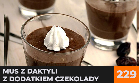 Mus z daktyli z dodatkiem czekolady
