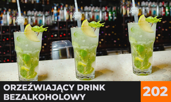Orzeźwiający drink bezalkoholowy