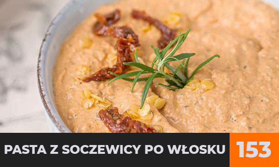 Pasta z soczewicy po włosku