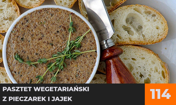 Pasztet wegetariański z pieczarek i jajek