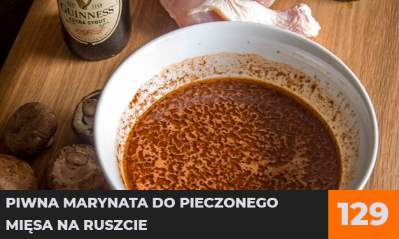 Piwna marynata do pieczonego mięsa na ruszcie