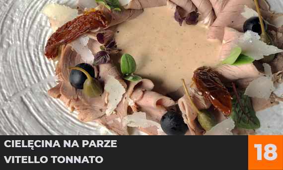 Cielęcina na parze vitello tonnato