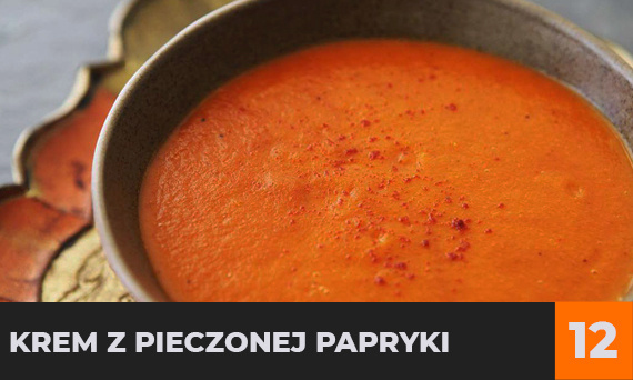 Krem z pieczonej papryki