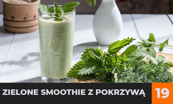 Zielone smoothie z pokrzywą