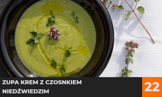 Zupa krem z czosnkiem niedźwiedzim