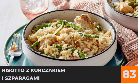 Risotto z kurczakiem i szparagami
