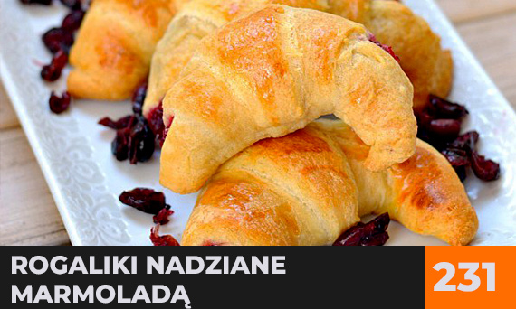 Rogaliki nadziane marmoladą