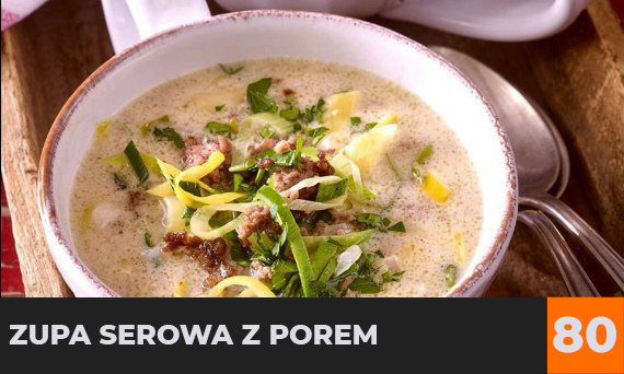 Zupa serowa z porem