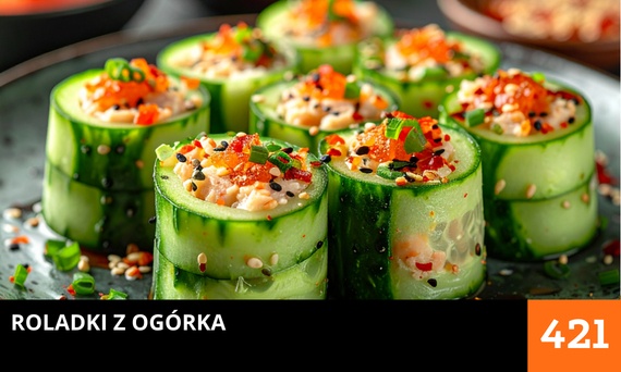 Roladki z ogórka