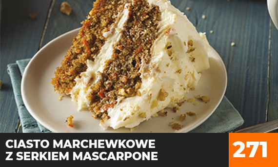 Ciasto marchewkowe z serkiem mascarpone