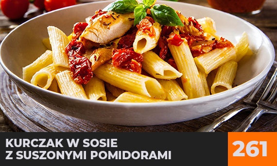 Kurczak w sosie z suszonymi pomidorami