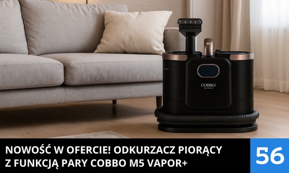 NOWOŚĆ w ofercie! Odkurzacz piorący z funkcją pary COBBO M5 VAPOR+